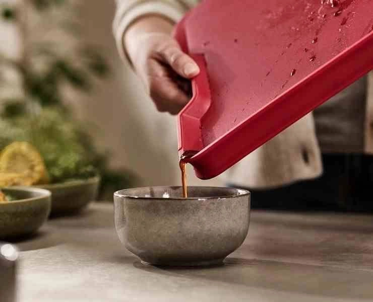 Joseph Joseph - Deska XL Cut&Carve™ Plus, czerwona