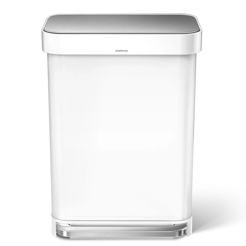 Simple Human - kosz na śmieci 55 l pedałowy Liner Pocket biały