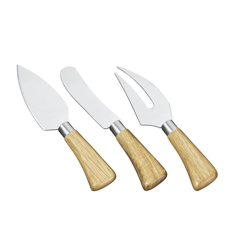 Cilio - 3 noże do sera, dębowe trzonki Calabria
