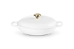 Le Creuset - garnek Gourmet Profesjonalny żeliwny 30 cm 3,5 l biały