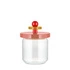 Alessi - Szklany słoik 0,75 l- różowy