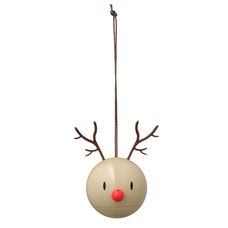 Hoptimist - Zawieszka bombka Hoptimist Reindeer Ornament 2 szt beżowa