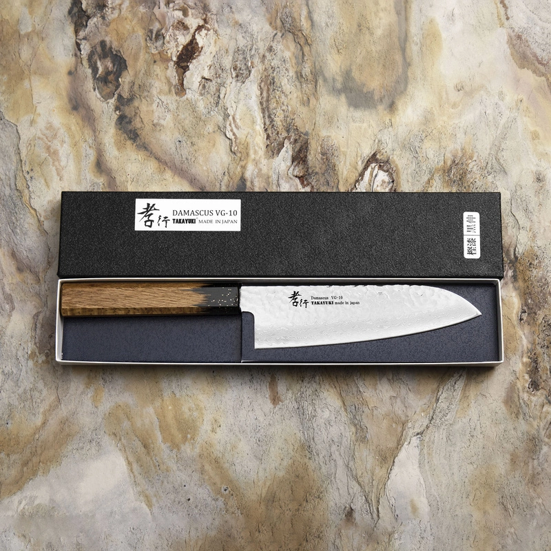 Sakai Takayuki - Urushi VG-10 Kokushin Nóż Santoku 17 cm