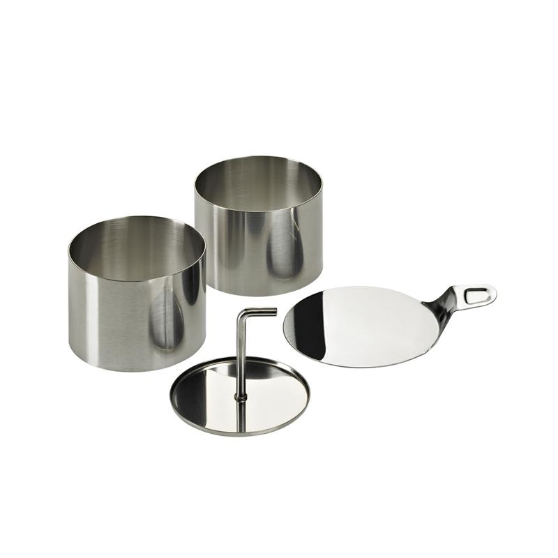 Lurch - foremki do ryżu i deserów, stal nierdzewna, śred. 7,5 x 5,5 cm, 8 el.