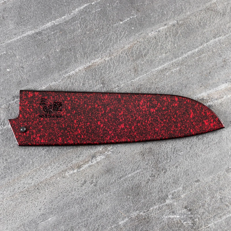 Mcusta – Drewniany pokrowiec "Saya" na nóż Santoku 18cm