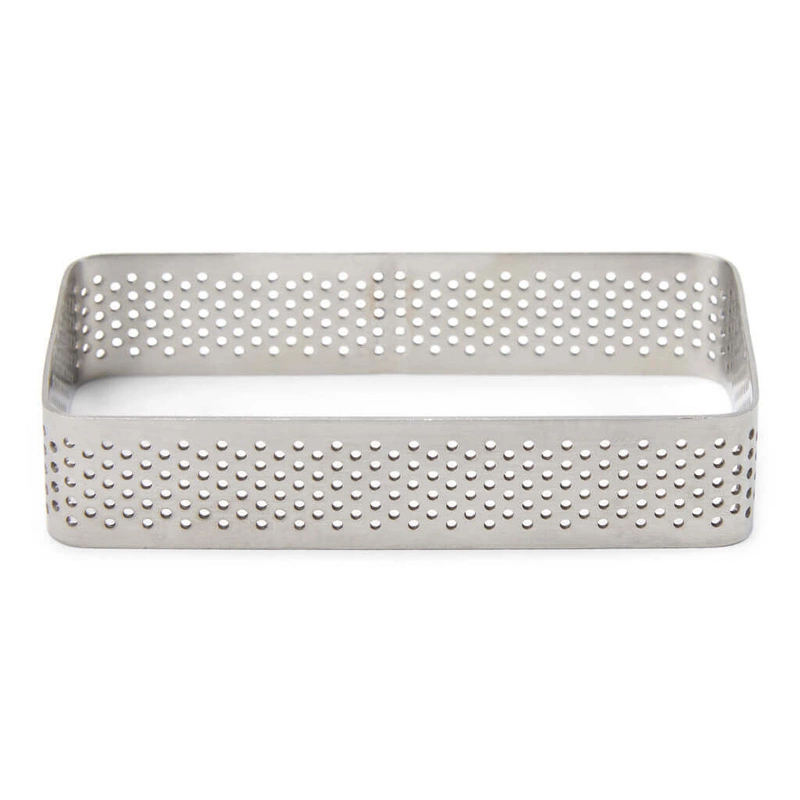 Patisse - Perforowany prostokątny pierścień do wypieków 10x6cm