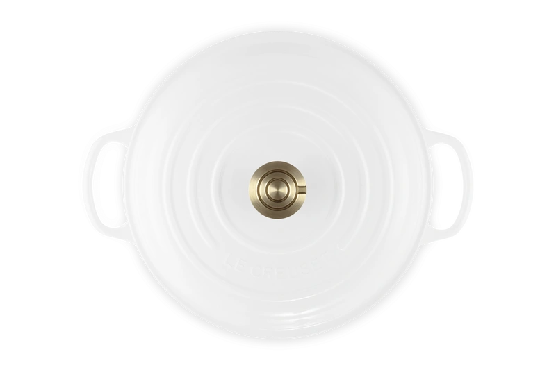 Le Creuset - garnek Gourmet Profesjonalny żeliwny 26 cm 2,2 l biały