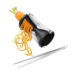 GEFU - krajalnica spiralna + pęseta kuchenna SPIRELLI