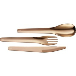 Lurch - zestaw sztućców w etui, 3 el., 18 cm, brązowe To-Go