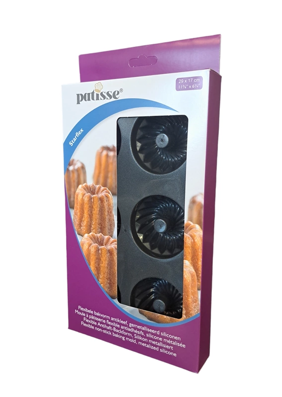 Patisse - Silikonowa forma na 6 mini babek 29x17cm STARFLEX
