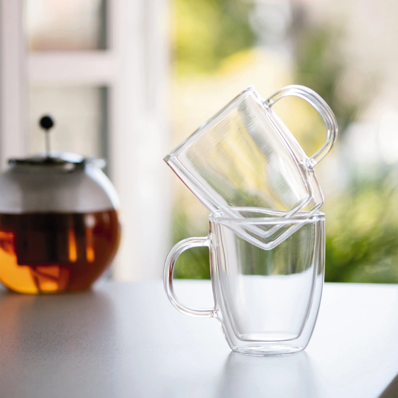 Bodum - kubki z podwójną ścianką Bistro 450 ml 2 szt Transparent