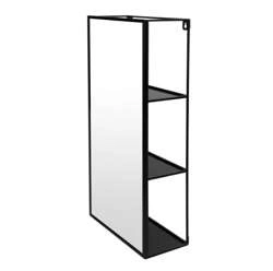 Umbra - Lustro z półkami czarne, CUBIKO