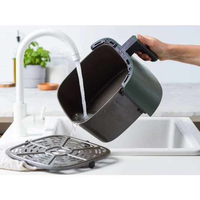 GreenPan - Frytkownica beztłuszczowa Airfryer 7,2 L zielona