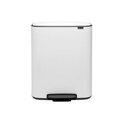 Brabantia - Kosz na śmieci pedałowy BO 60L biały