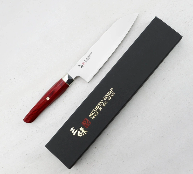 Mcusta Zanmai - Red Revolution SPG2 Nóż Santoku 18cm