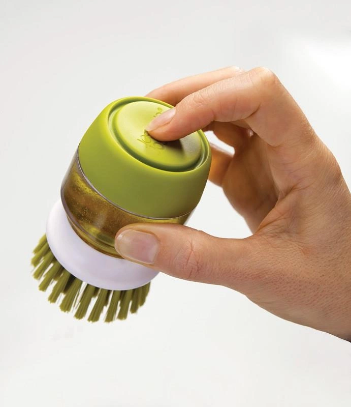 Joseph Joseph - Szczotka do mycia naczyń z pompką, szara