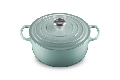 Le Creuset - brytfanna żeliwna emaliowana Signature okrągła 26 cm 5,3 l sea salt
