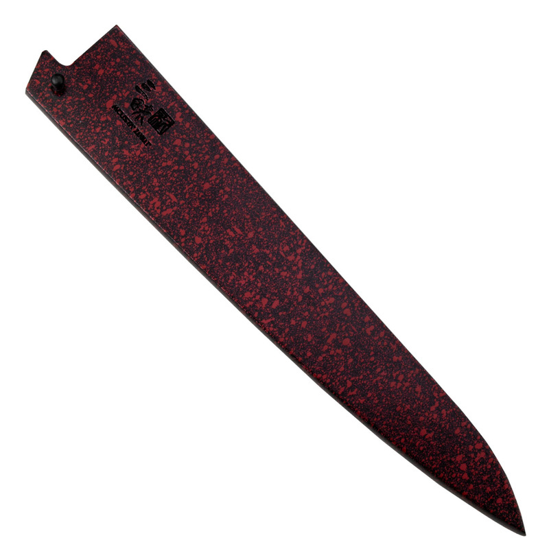 Mcusta – Drewniany pokrowiec "Saya" na nóż Sujihiki 24cm