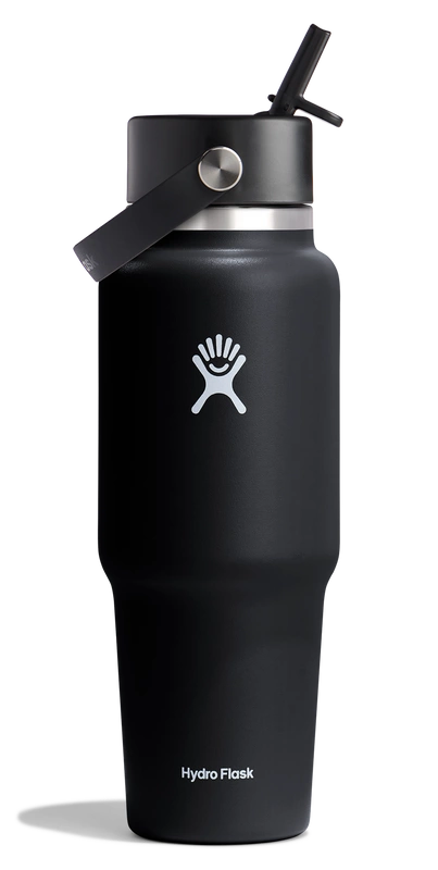 Hydro Flask - Butelka 32oz Wid Flex Straw Travel Bootle Black