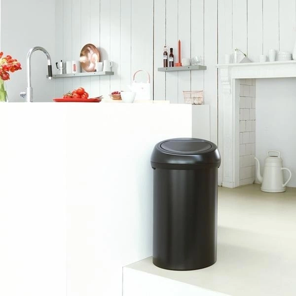 Brabantia - kosz na śmieci Touch Bin - 60 L, czarny