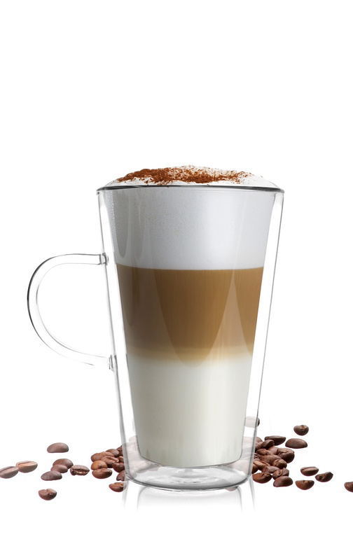 Vialli Design - Szklanka do latte z podwójną ścianką Amo 320 ml