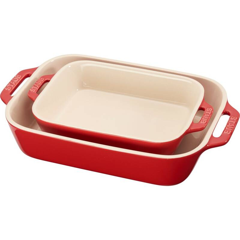 Staub - dwie formy do zapiekania czerwony Cooking