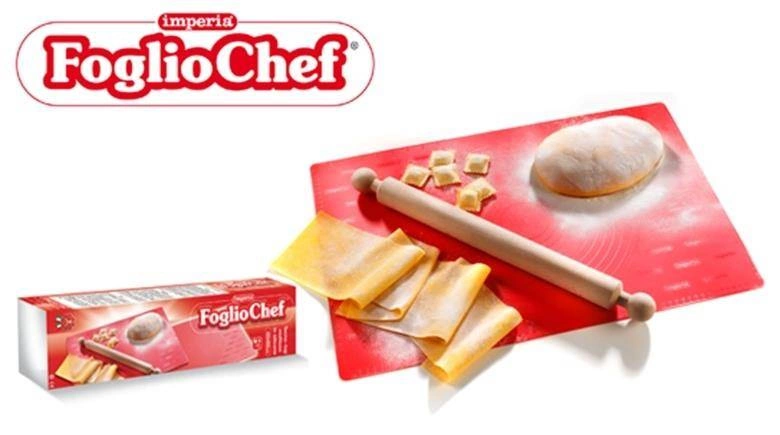 Imperia - Mata silikonowa + Wałek do makaronu