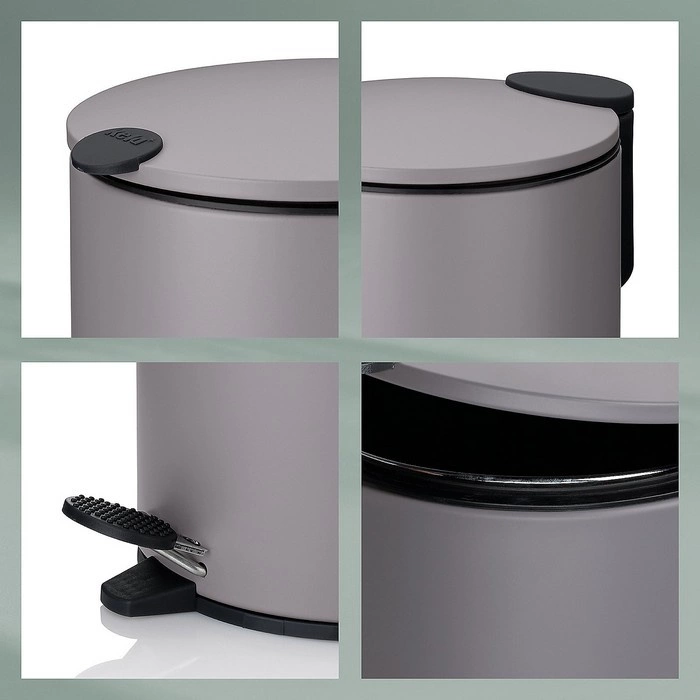 Kela - Kosz na śmieci 12 l stalowy mat Mats