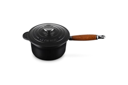 Le Creuset - Rondel żeliwny z drewniana rączką 18 cm płomienny