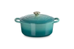 Le Creuset brytfanna żeliwna emaliowana Signature okrągła 22 cm 3,3l bleu riviera