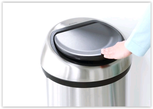 Brabantia - Kosz na śmieci Touchbin 60 l stal matowa