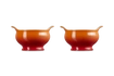 Le Creuset - Zestaw 2 Bulionówek 600ml płomienny
