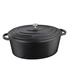 Kela - Brytfanka żeliwna emal.owal 9,3l czarna Calid