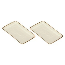 Rose&Tulipani - zestaw 2 tac prostokątnych 27x19 cm Concerto Avorio