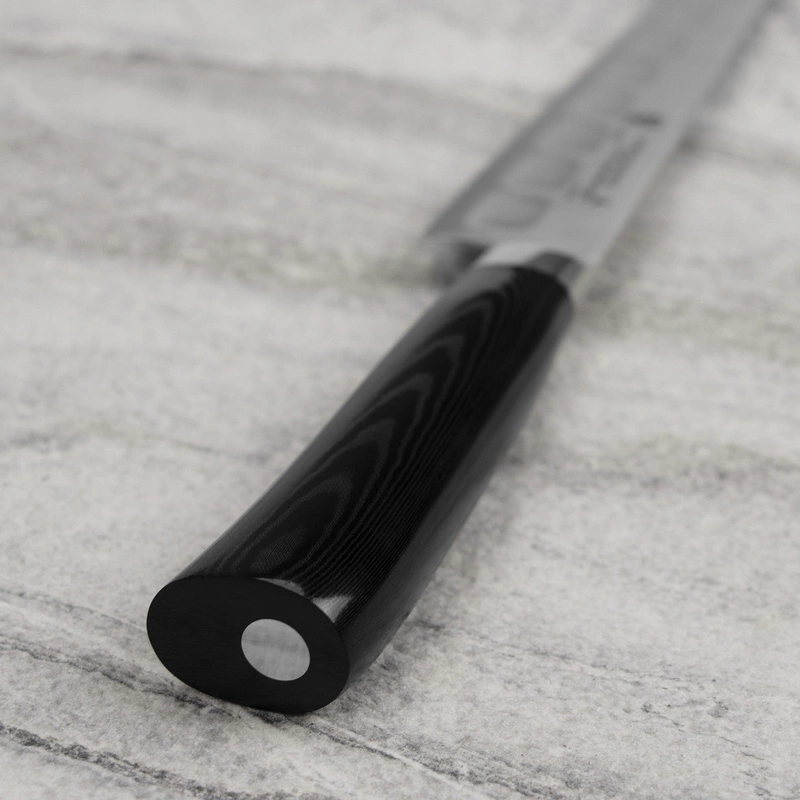 Tamahagane - SAN Black VG-5 Nóż Sujihiki żłobiony 24 cm