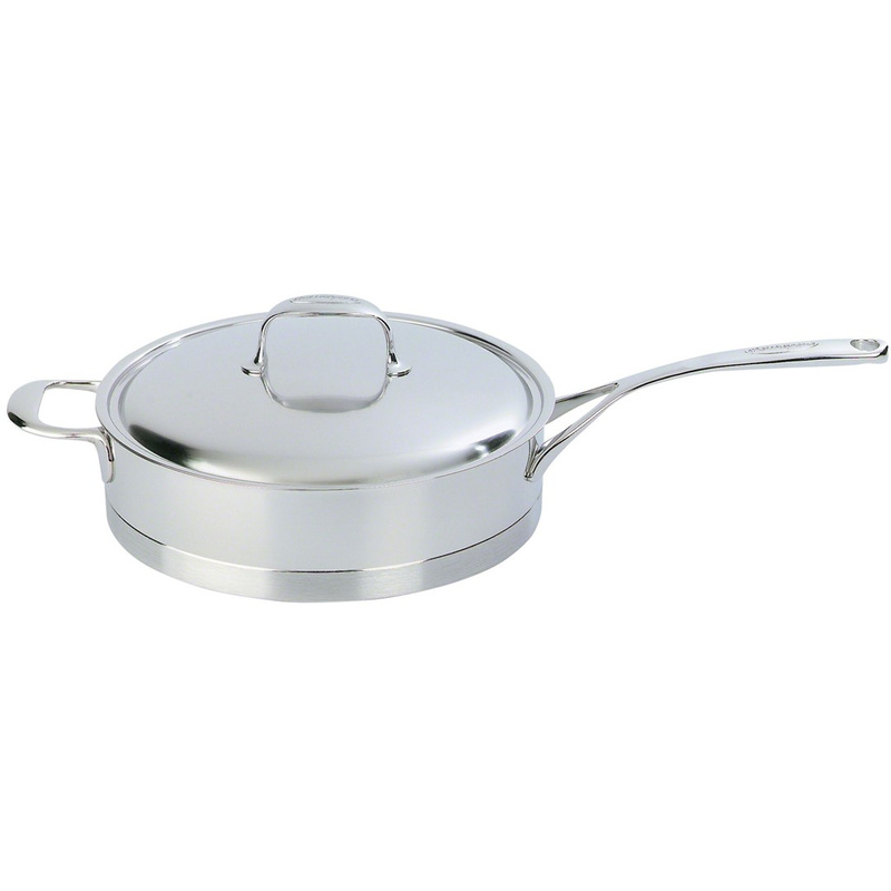 Demeyere - patelnia głęboka 2H z pokrywką 24 cm Atlantis