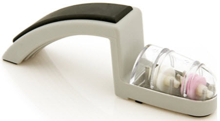 Global - Zestaw Starter: Nóż szefa kuchni G-2 + ostrzałka MinoSharp G-2220GB