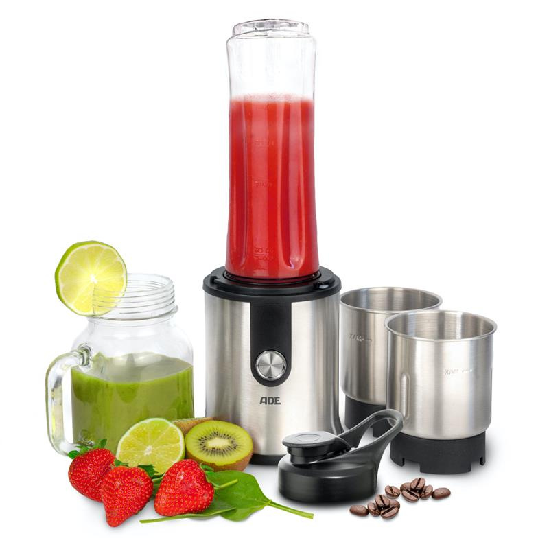 ADE - blender do koktajli z młynkiem do kawy, 0,6 l, śred. 11,5 x 34,5 cm