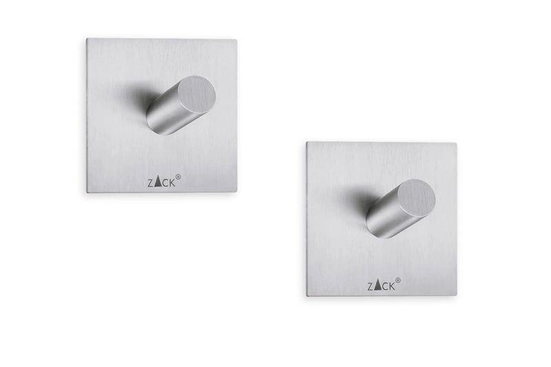 Zack - DUPLO zestaw dwóch haczyków na ręcznik stal matowa