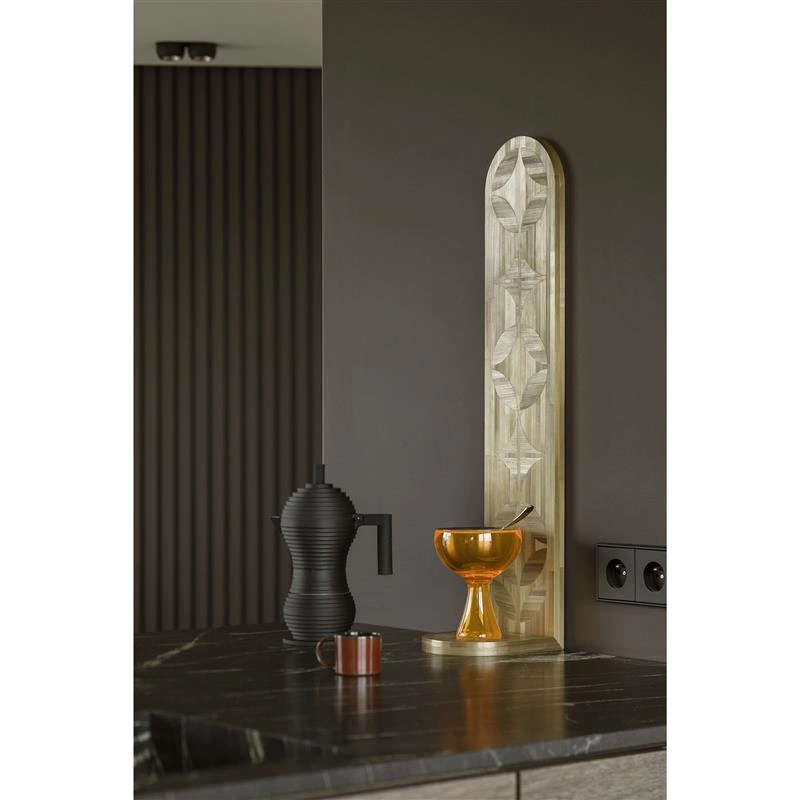 Alessi - zaparzacz do kawy, ciśnieniowy, czarny na 6 filiżanek Pulcina