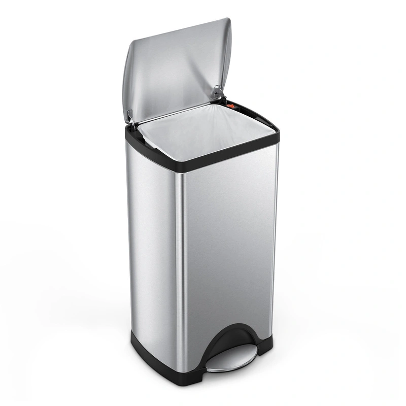 simplehuman - Prostokątny koszt na śmieci pedałowy, 30 l