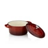 Kela - Garnek żeliwny +pokrywa 2,5 l czerwony Calido