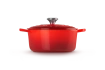 Le Creuset - brytfanna żeliwna emaliowana Signature okrągła 24 cm 4,2 l wiśniowa