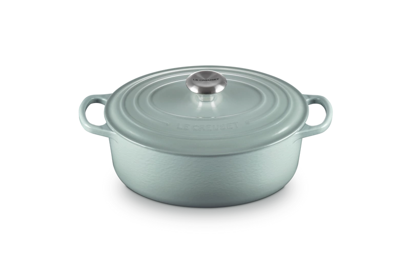Le Creuset - brytfanna żeliwna emaliowana Signature 27 cm 4,1 l sea salt