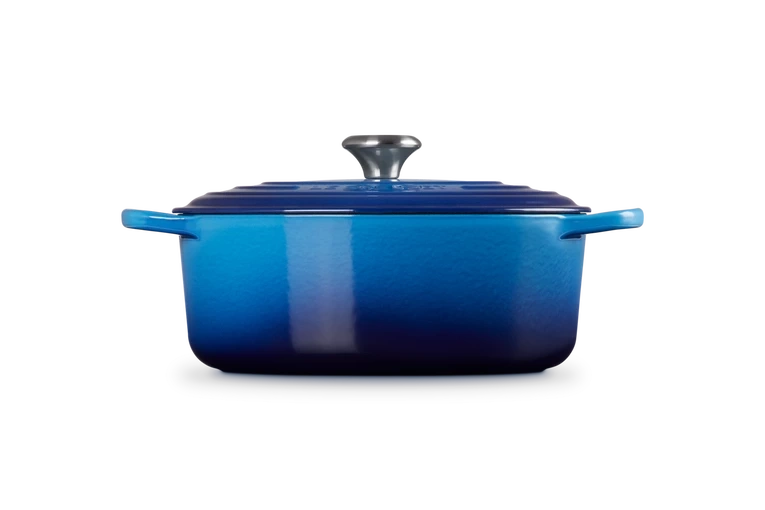 Le Creuset - brytfanna żeliwna emaliowana Signature 31 cm 6,3 l Azure