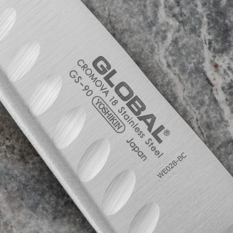 Global - Nóż Santoku 13 cm żłobiony GS-90