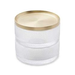 Umbra - Pudełko szklane mosiądz, TESORA