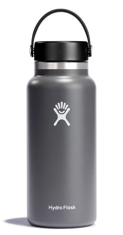 Hydro Flask - Butelka 946 ml Wide Mouth 2.0 Flex Cap ciemoszary Stone