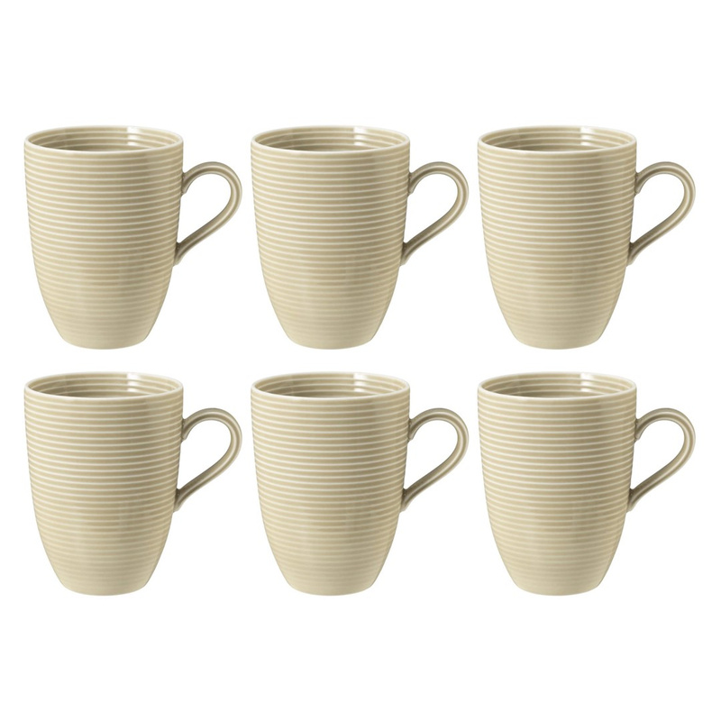 Seltmann - BEAT COLOR GLAZE Zestaw 6 kubków z uchwytem 350 ml
