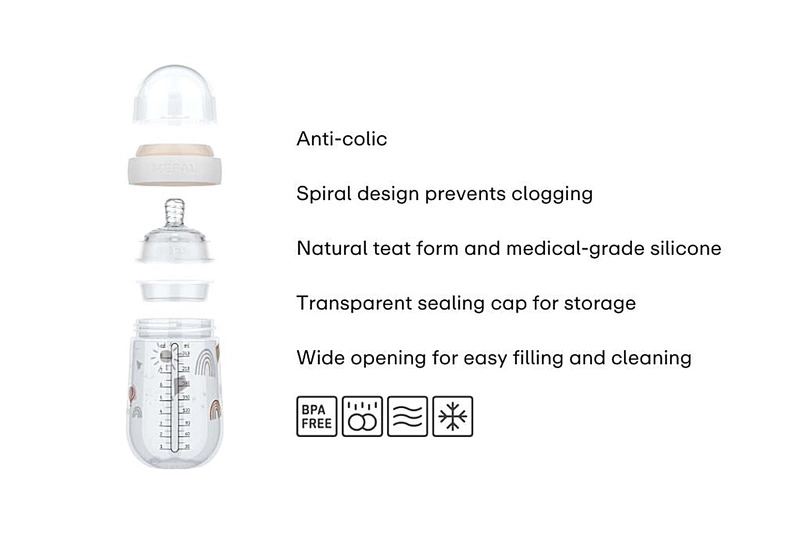 Mepal - Butelka ze smoczkiem Mio 240 ml Fairy Garden